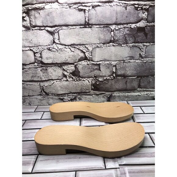 New! Wooden Soles Women Sz 37EU/8.5M US Made in Italy Shoe Repair - Picture 5 of 16